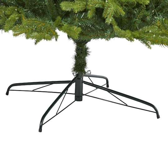 10ft. Pre-Lit Belgium Fir Artificial Christmas Tree, Clear LED Lights